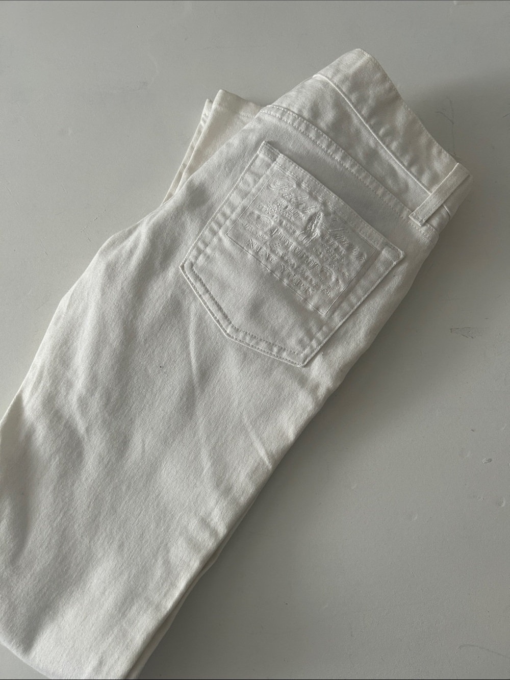Ralph Lauren 867 White Boot Cut Jeans